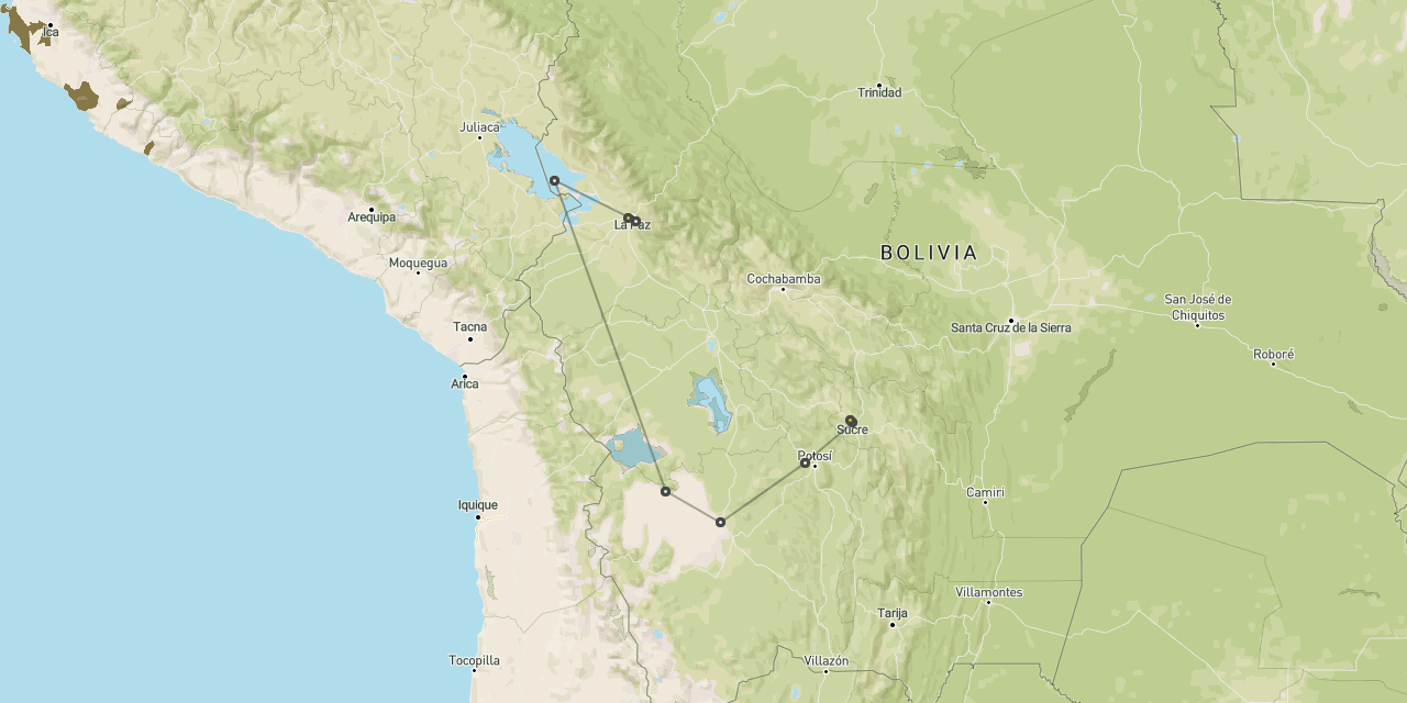 Titicaca, Uyuni, Potosi & Sucre