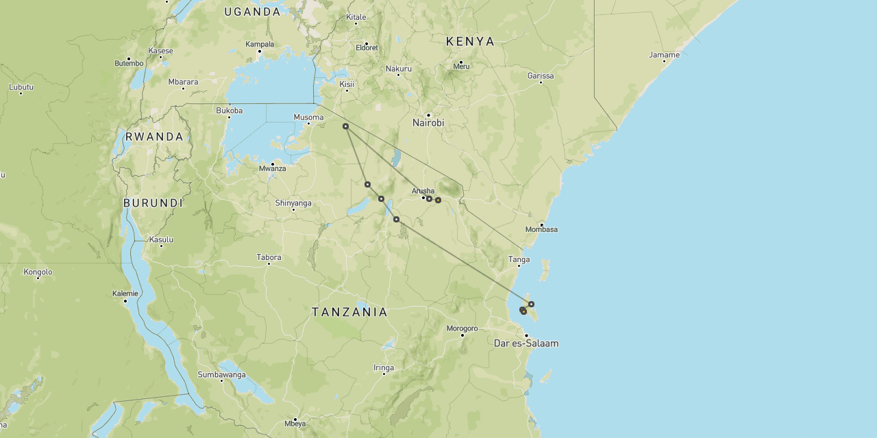 Serengeti, Tarangire & Zanzibar
