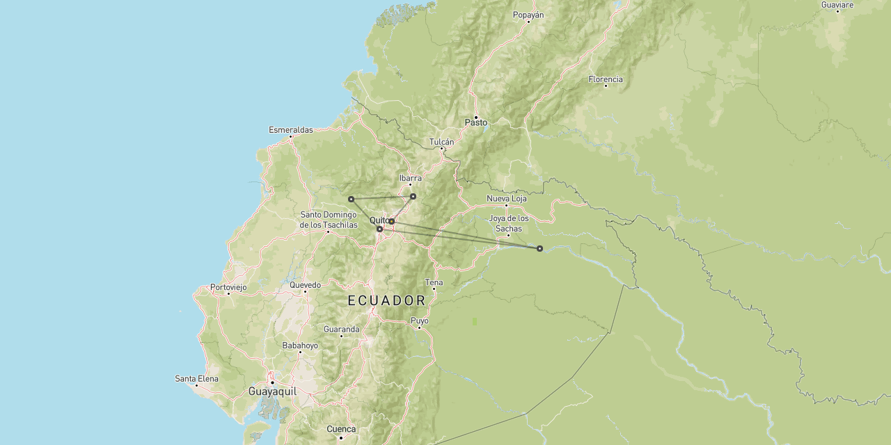 Otavalo, Bosque,Quito & Amazon