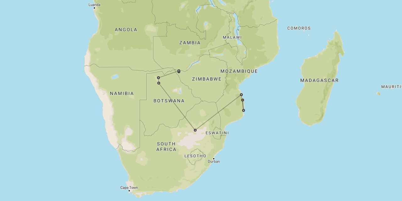 Vic Falls, Okavango & Mozambique