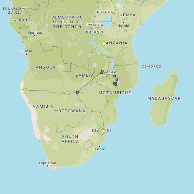 Vic Falls, South Luangwa & Malawi