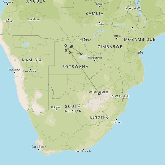 Long Botswana safari