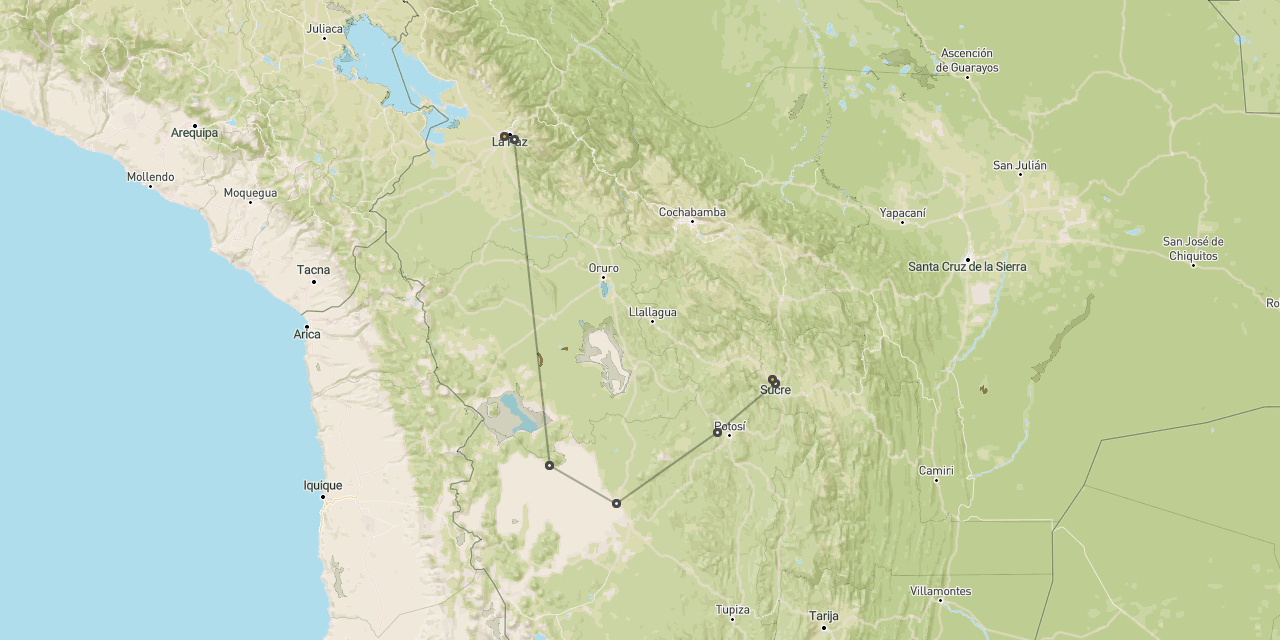 Salar de Uyuni, Potosi & Sucre