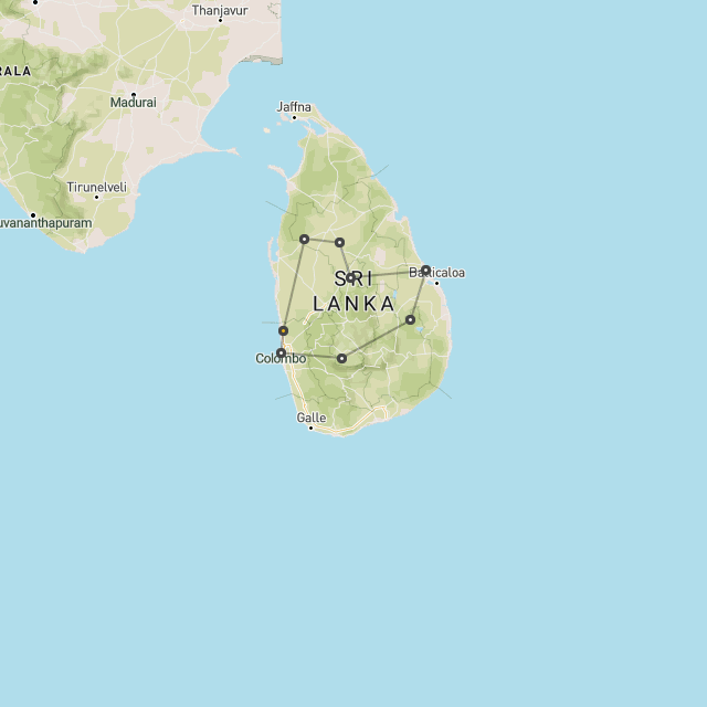 Sri Lanka extended north