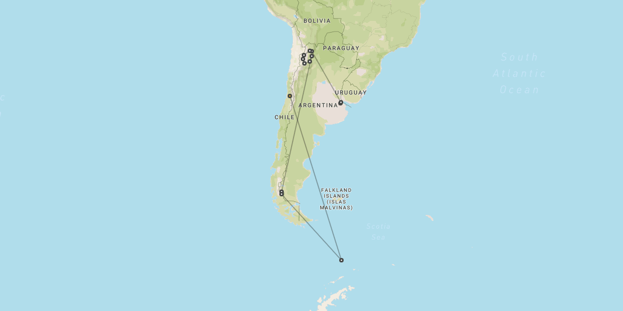 Andes, Patagonia & Antarctica