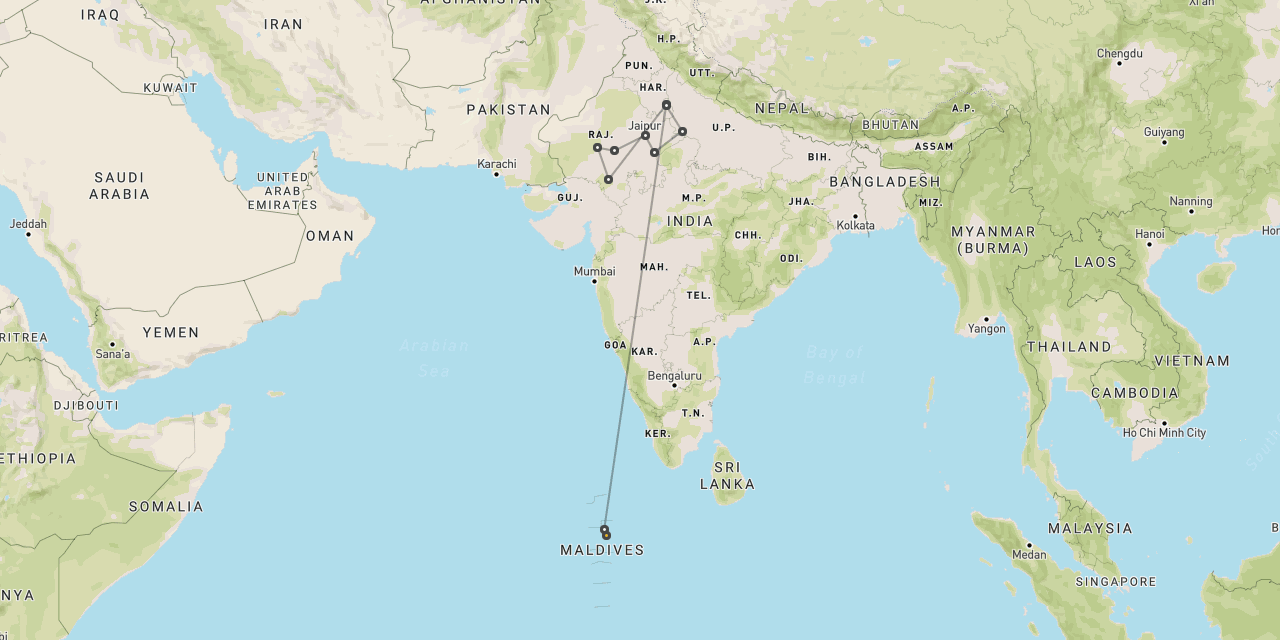 Rajasthan & tropical beaches