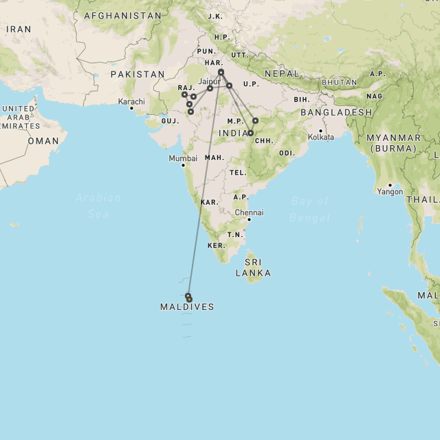 Tigers, Rajasthan & beaches